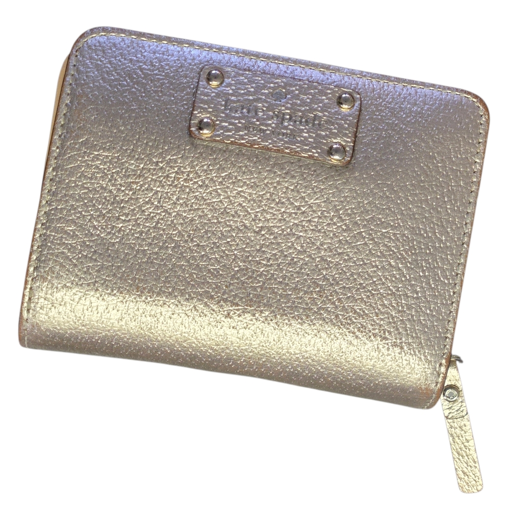 Kate Spade Gold Textured Women's Small Wallet
